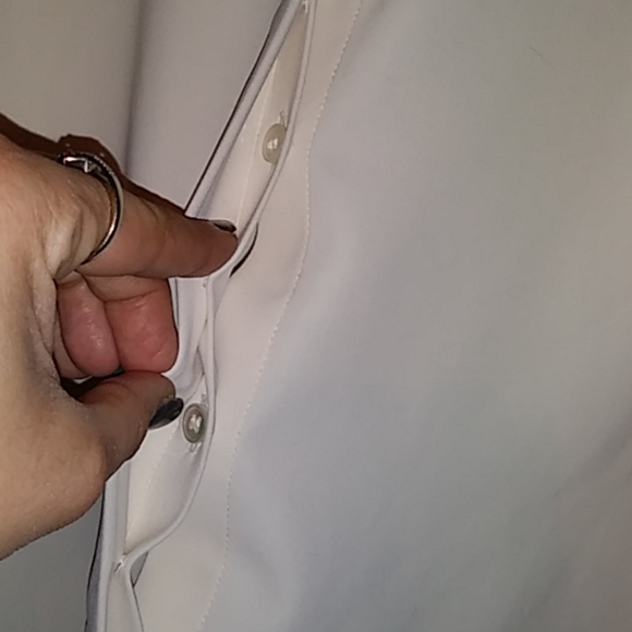 Dylan Gray Cream Button-Up Dress Blouse - Picture 6 of 8